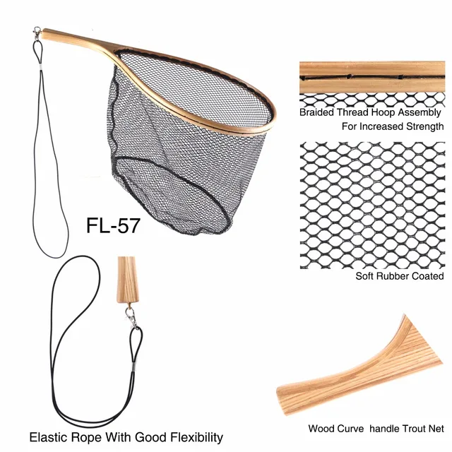 Maximumcatch Fly Fishing - Fly Fishing Landing Net Rubber/mesh Catch Frame  Trap - Aliexpress