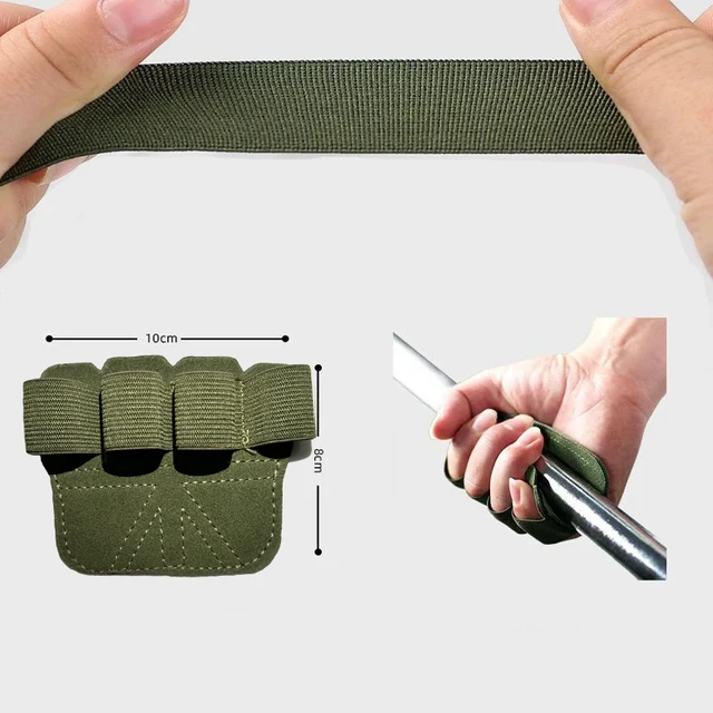 Cowhide Gym Gloves Grips Anti-Skid Weight Power Belt Lifting Pads Deadlift Belt Workout Crossfit Fitness Gloves Palm Protection 3