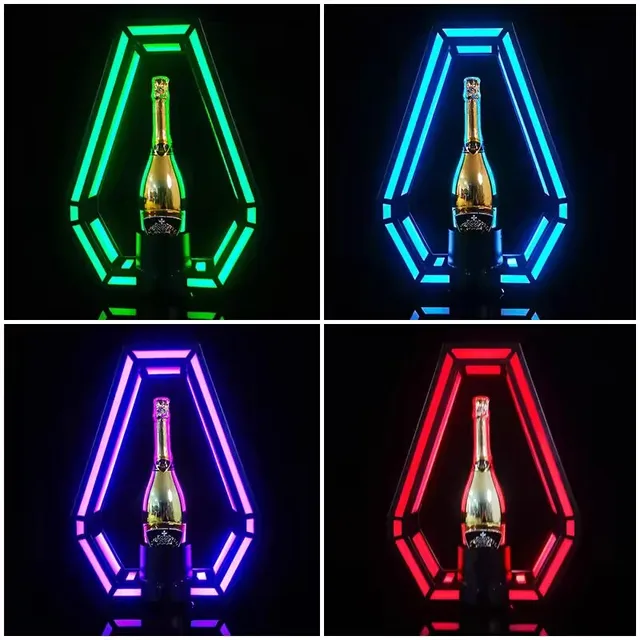 Rechargeable LED MOET Champagne Wine Bottle Presenter