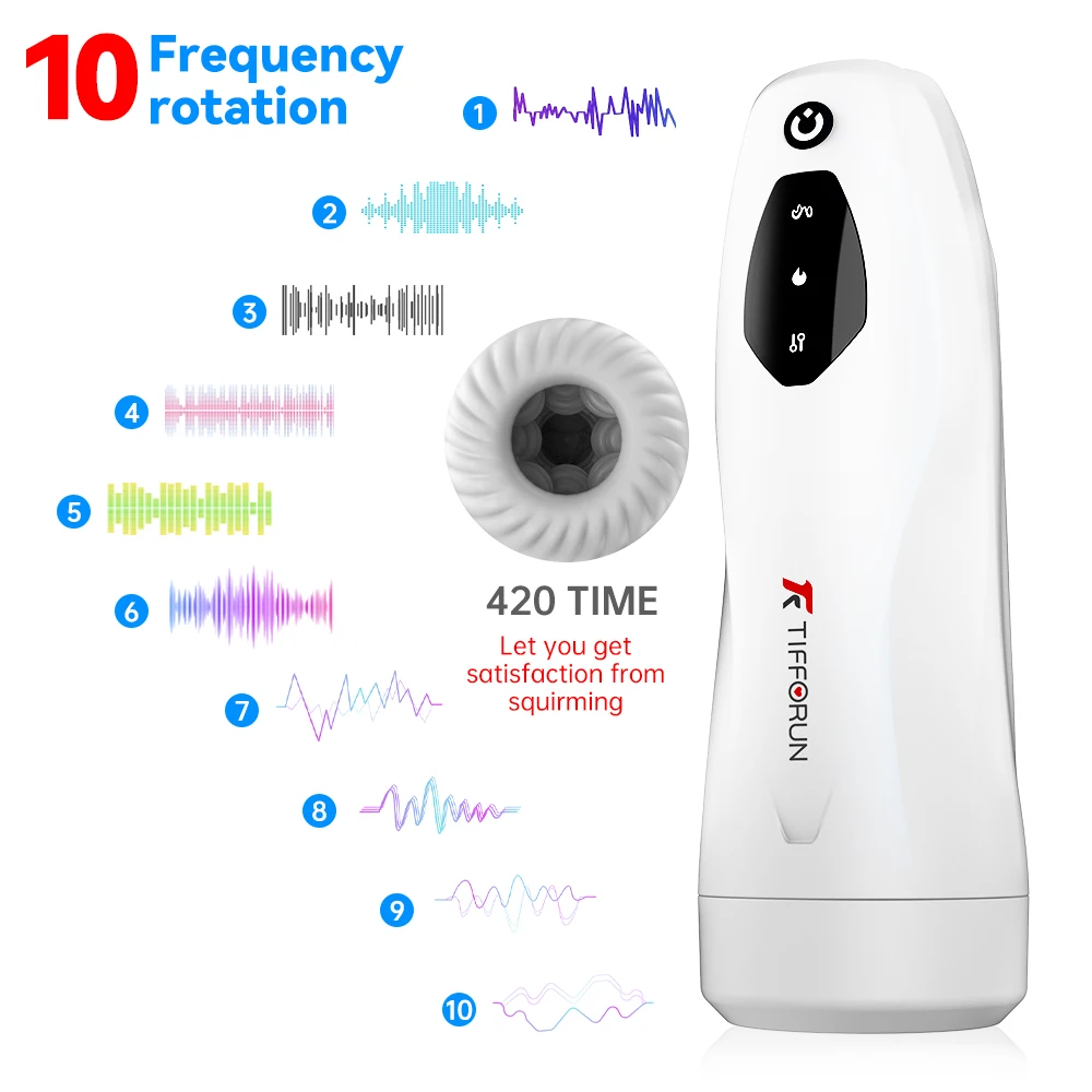 Masturbatore maschile retrattile automatico vibrante spinta pompino succhia Masturbatio_voghion.com