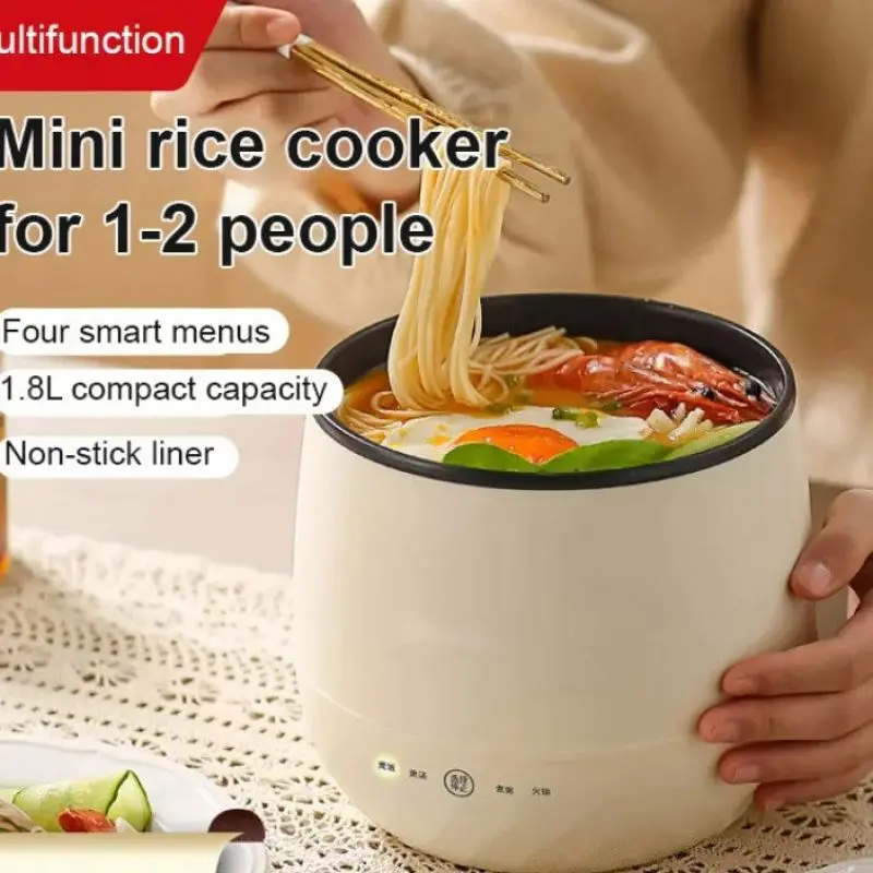 Multifunctional Electric Mimi Cooker Smart Multifunction Cooking Pot Portable 1-2 People Electric Pot Fast Heating