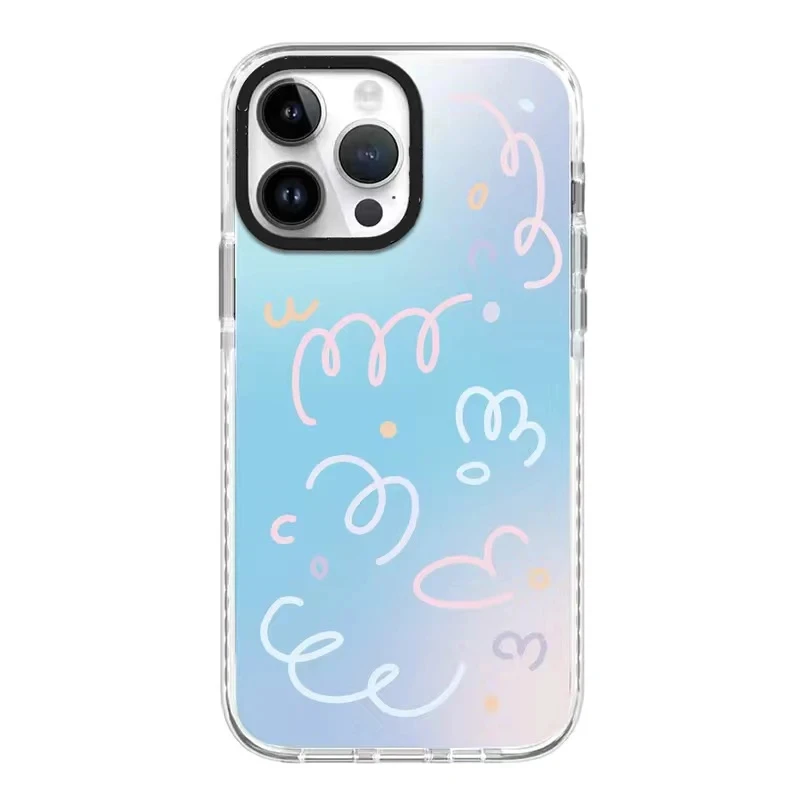 

Acrylic Line Phone Case Cover for IPhone 11 12 13 14 15 Pro Max Case for IPhone 15 Pro Max