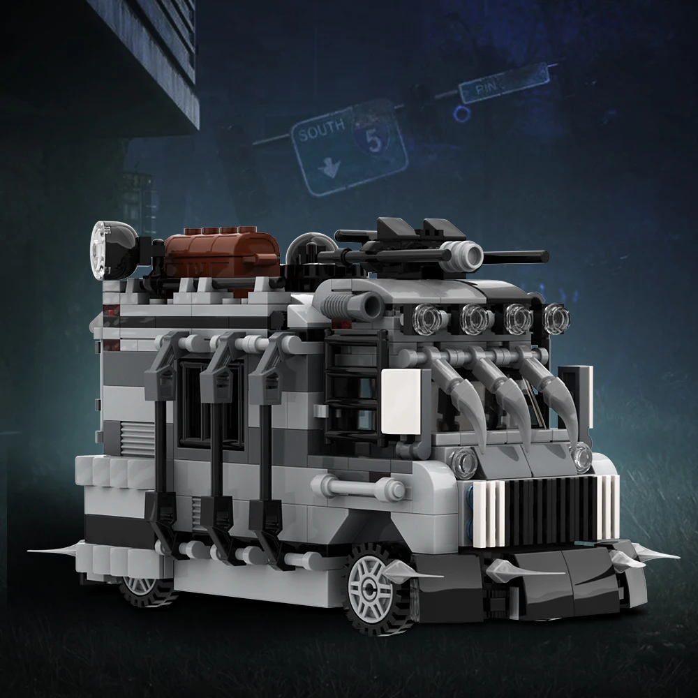 

MOC Movie Anti Zombie Van Bricks City Engineering Van Transport Vehicle Truck Model Game Building Block Kids Toy Birthday Gift