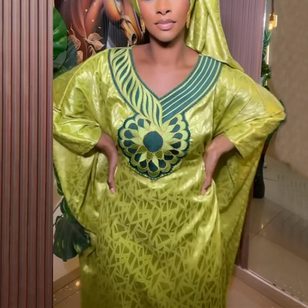 green and gold african dress Aduke Dress - Beautiful African Print Occasion Dress main image 0