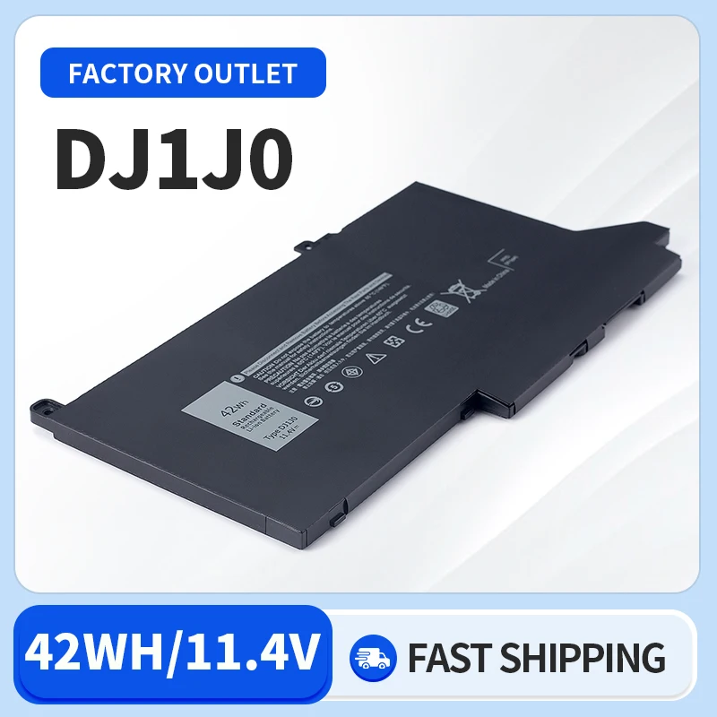 

Somi 42Wh DJ1J0 Laptop Battery for Dell Latitude 12 7280 E7280 7290 E7290 13 E7380 E7390 7380 7390 14 E7480 E7490 7480 7490 DJ1J