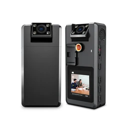 Compact Night Vision Dash Cam with Long Battery Life and Detachable Battery, Full HD Video Recording - Only camera (Black)