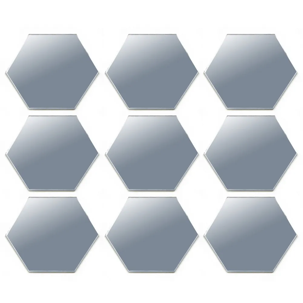 

24Pcs 3D Mirror Hexagon Wall Stickers Removable Art Decal Home Decor Mural DIY 46*40*23mmlane Wall Sticke