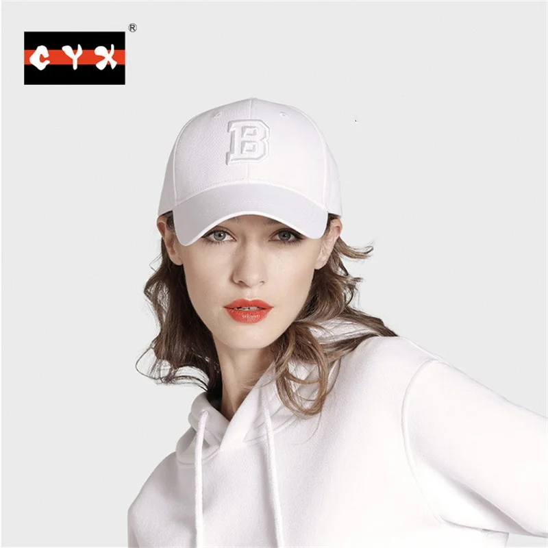 Outdoor Unisex Sturdy Versatile Cotton Sports Sun Hat Minimalist 3D Embroidered Baseball Cap With Letters