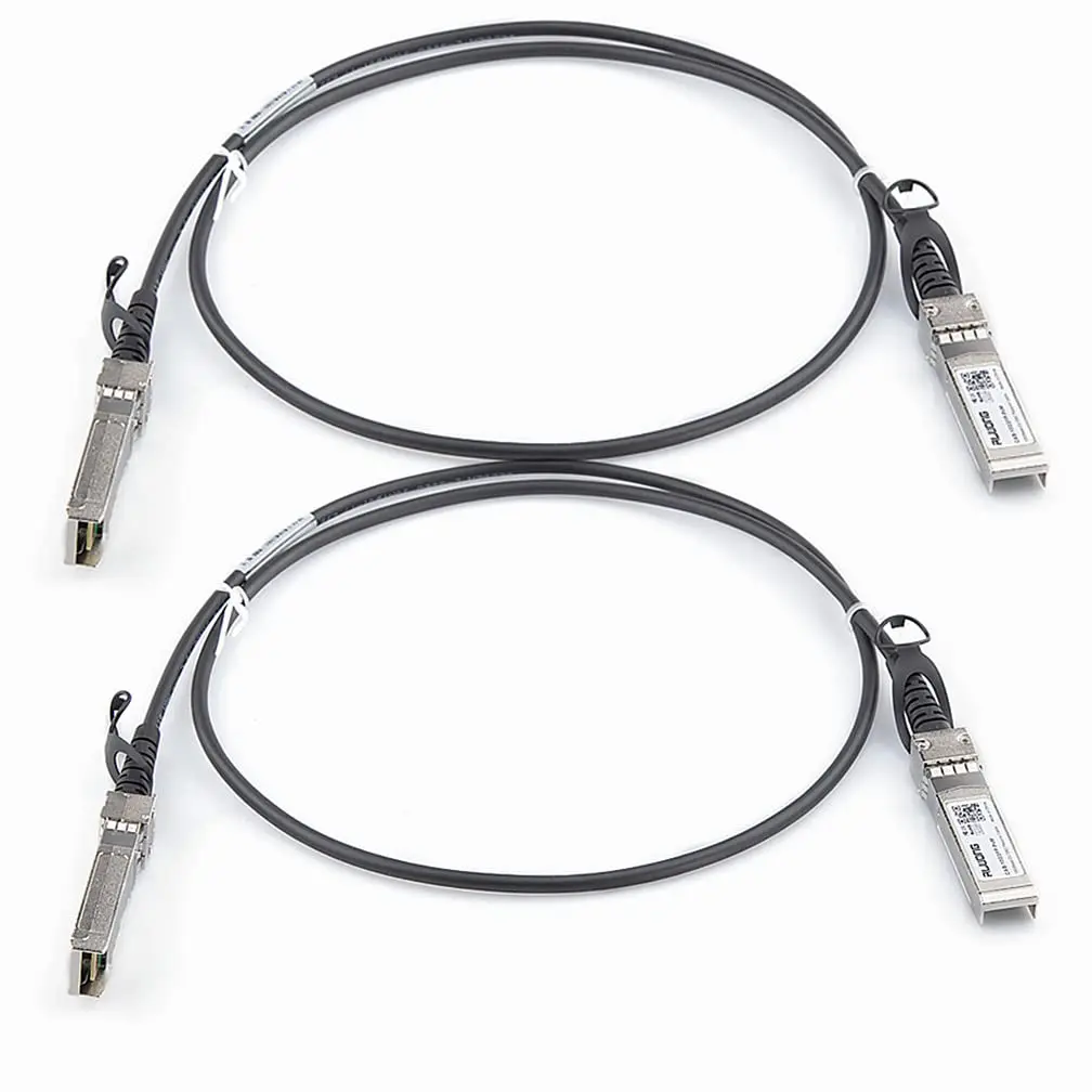 [2-Pack] 2m/6.56ft 10G Direct Attach Copper Cable, SFP+ Passive Twinax DAC Cable for Cisco SFP-H10GB-CU2M