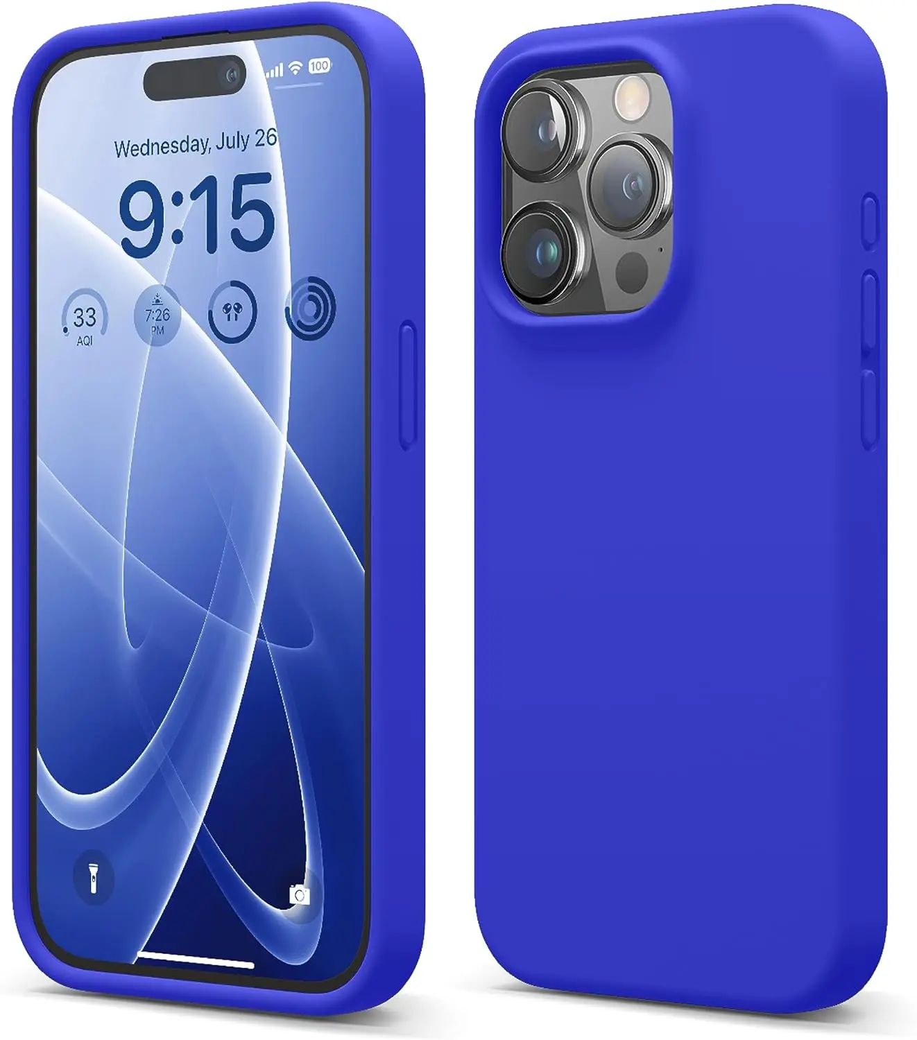 Premium Liquid Silicone Shockproof Protective Phone Case with Microfiber Lining