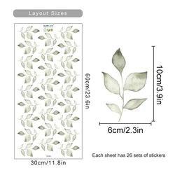 Boho Floral Wall Art Stickers - Eco-Friendly Removable Décor Murals for Bedroom & Living Room (SL622A)