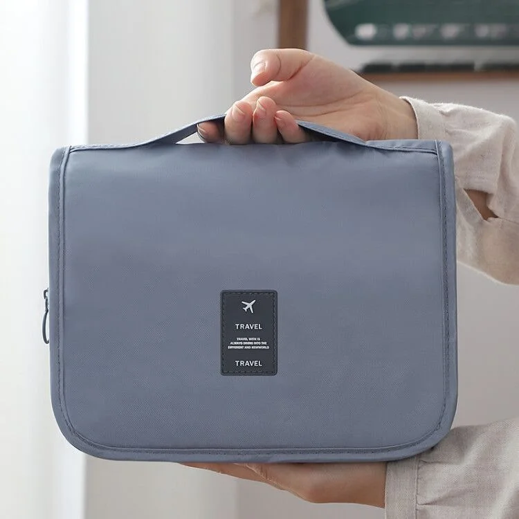 Geantă de toaletă nouă cu cârlig diagonal, geantă de voiaj, geantă de depozitare a cosmeticelor, geantă de machiaj de mare capacitate cu separare uscată și umedă_voghion.com