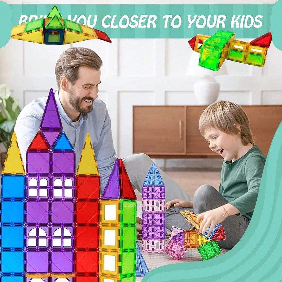 ToylinX Building Puzzle Accessories Magnetic Designer Construction Set Educational Constructor Toys For Kids magnetic building blocks,magnetic assembly toy