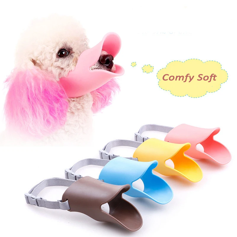 

2Pcs Dog Muzzle Mask Silicone Duckbill Cover for Puppy Anti-barking Anti-bite Muzzle Pet Dog Mouth Cover Pet Supplies Wholesale