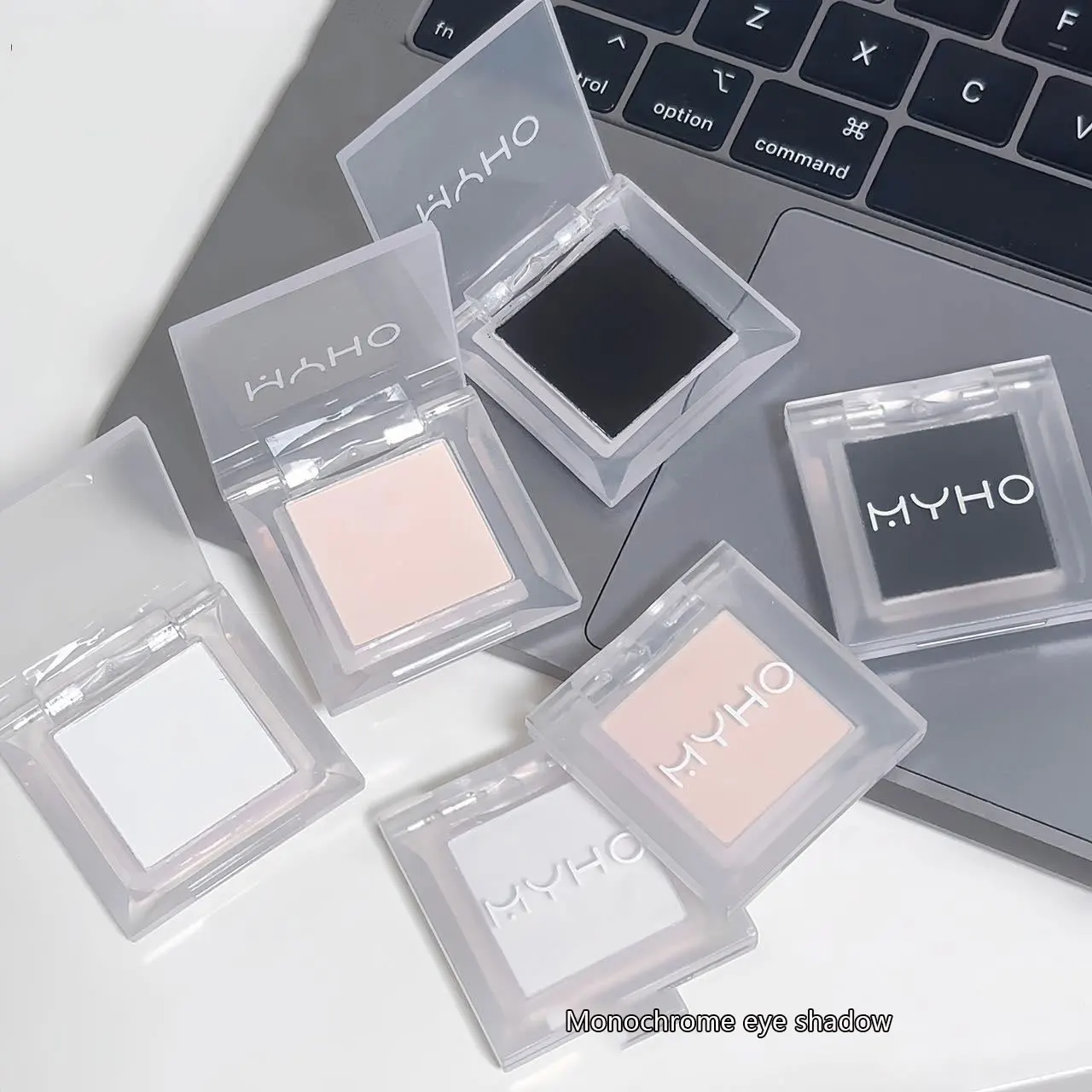1PcsMonochrome matte highlight smoked eye shadow plate powder is delicate and durable, naturally brightening dopamine eye shadow 6