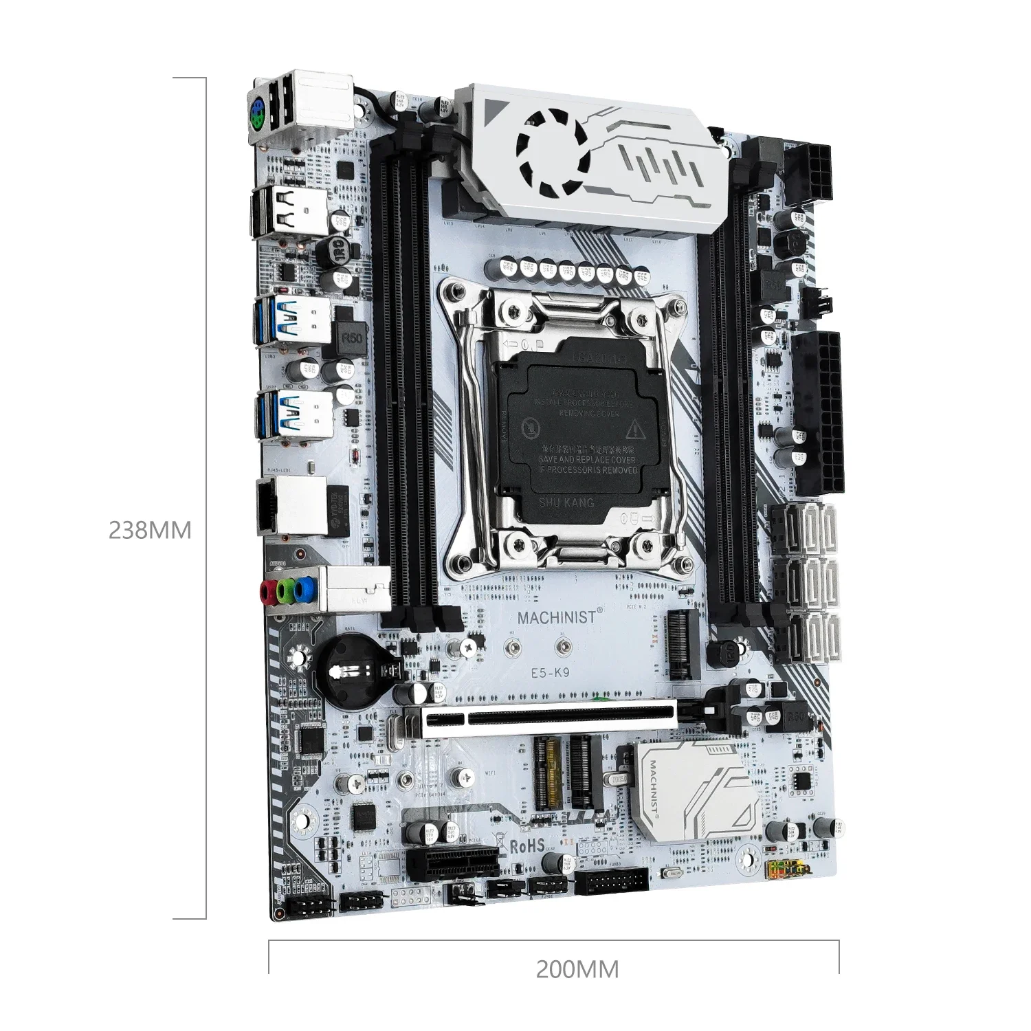 MACHINIST X99 K9 키트, LGA2011-3, Xeon E5 2698 V3 CPU 세트, 16GB DDR4 ECC RAM, NVMe M.2, WIFI, USB3.0