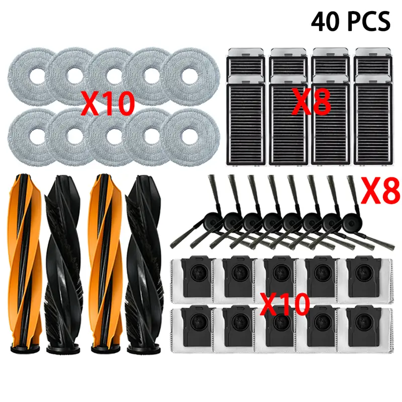 For Dreame L40s Ultra / L40s Pro Ultra Vacuum Cleaner Replacement Accessories Main Side Brush HEPA Filter Mop Cloths Dust Bag - Image 15