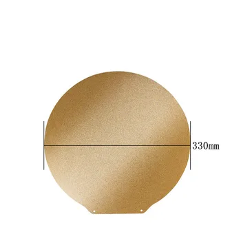 Aggiornamento energetico Flsun S1 PEI Build Plate Round Dia 330mm Double Side Textured PEI and Smooth PEO PET PEY Spring Steel Sheet