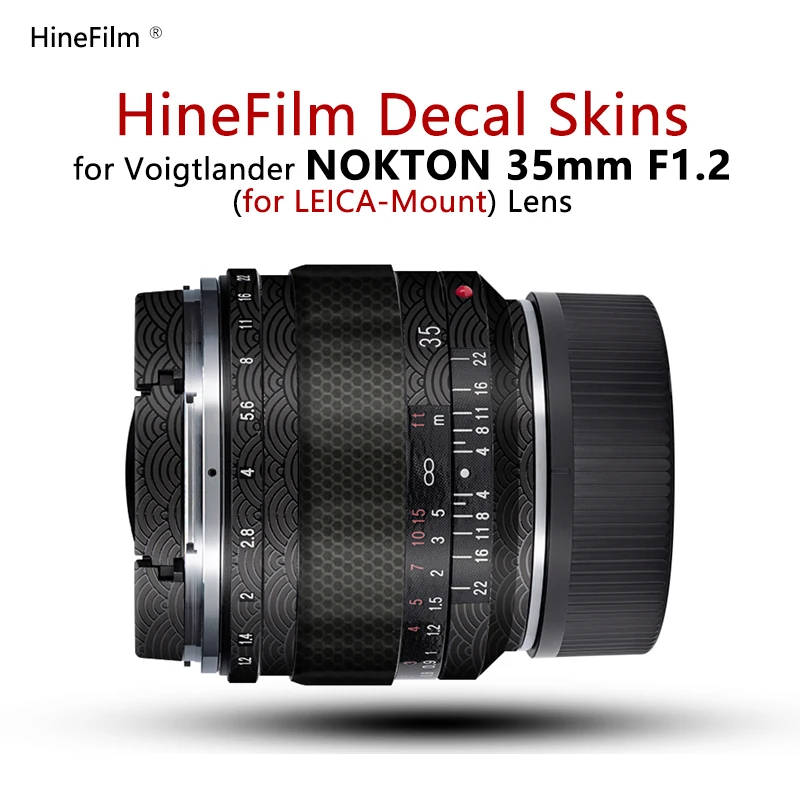 Per Voigtlander 35 F1.2 Leica Mount Lens Sticker 35 F1.2 Copriobiettivo Avvolgente Per Voigtlander Nockton 35Mm F1.2 Vm Lens Decal Skin