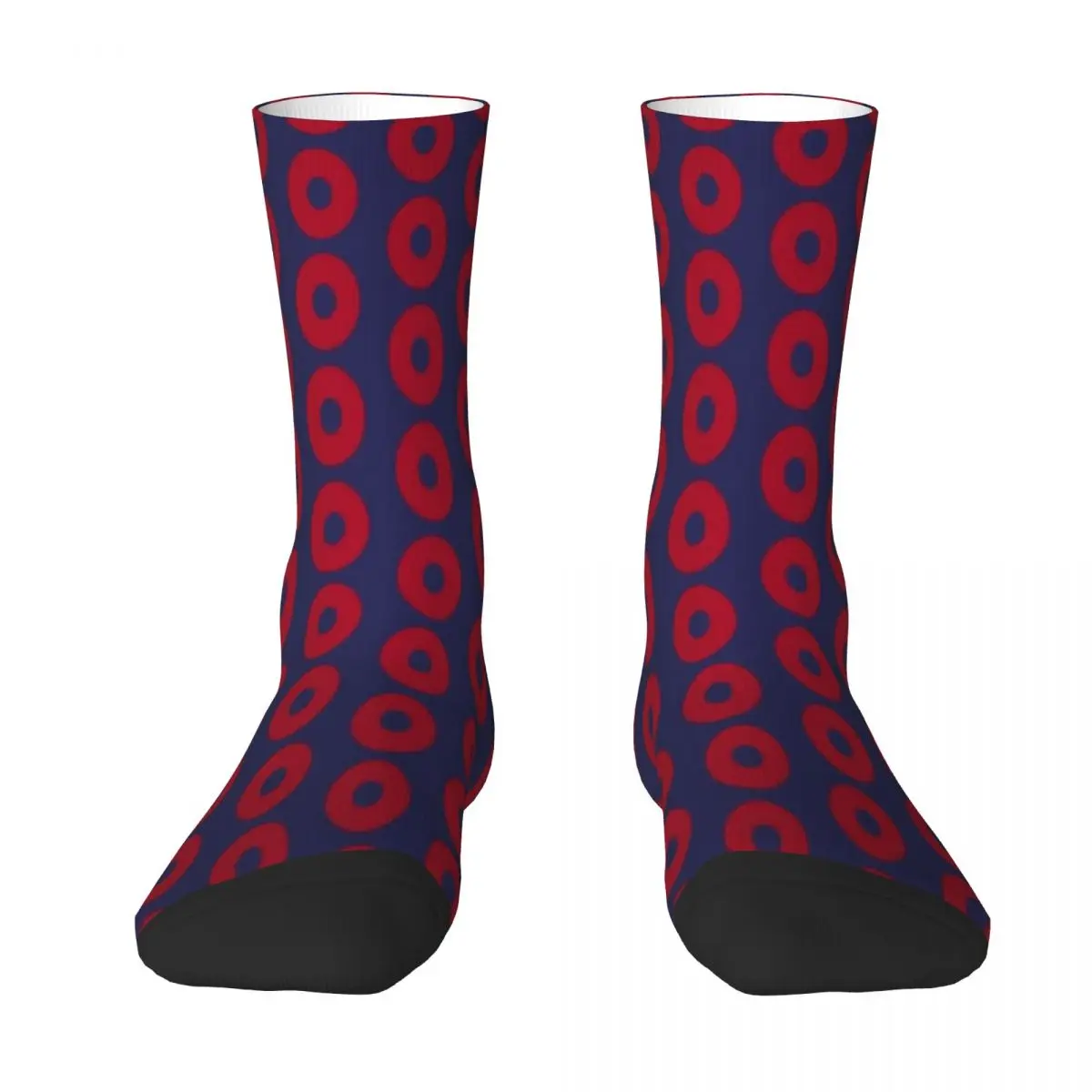 thumbnail image 1 of Calcetines con diseño de donut de Fishman, accesorios para calcetines de vestir flexibles para mujeres y hombres, 1 of 4