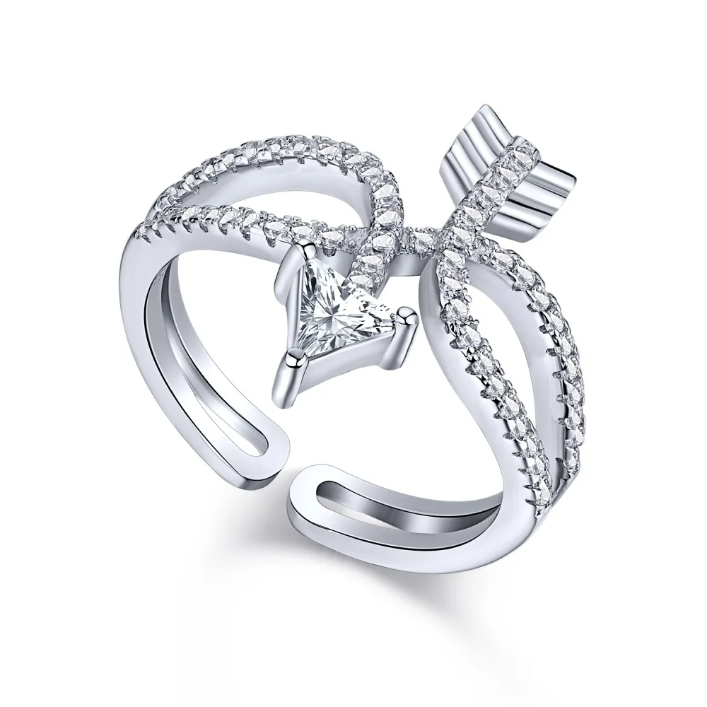 

S925 Серебряное кольцо персонализированное модное открытое женское модное Универсальное кольцо ювелирные изделия