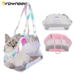 Dog Cat Single Shoulder Bags Pet Handbag Breathable Light Portable Transparent Durable Fashion Travel Puppy Bag Pet Supplies