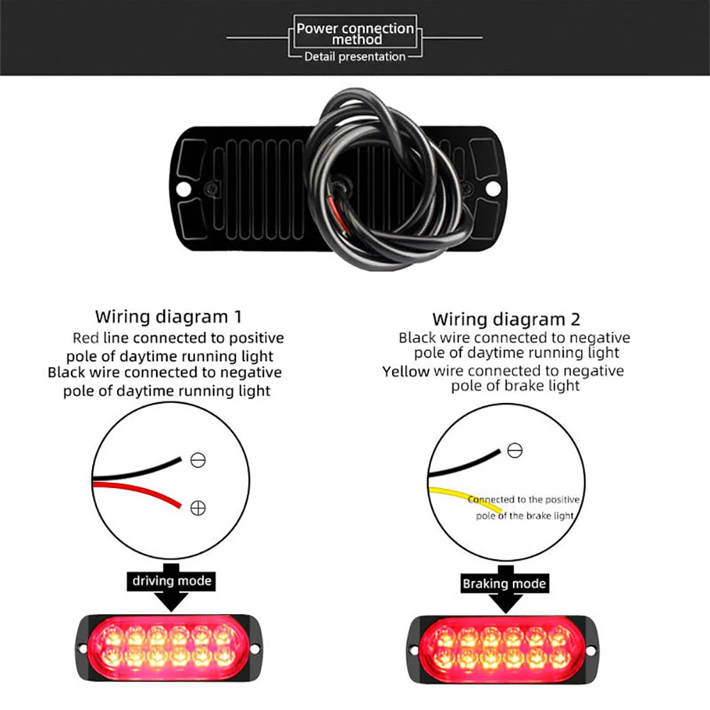 DC 12-24V ڵ Ʈκ  ׸  , IP67  Ʈ  , ڵ Ʈ LED ̵ Ʈ, 12W