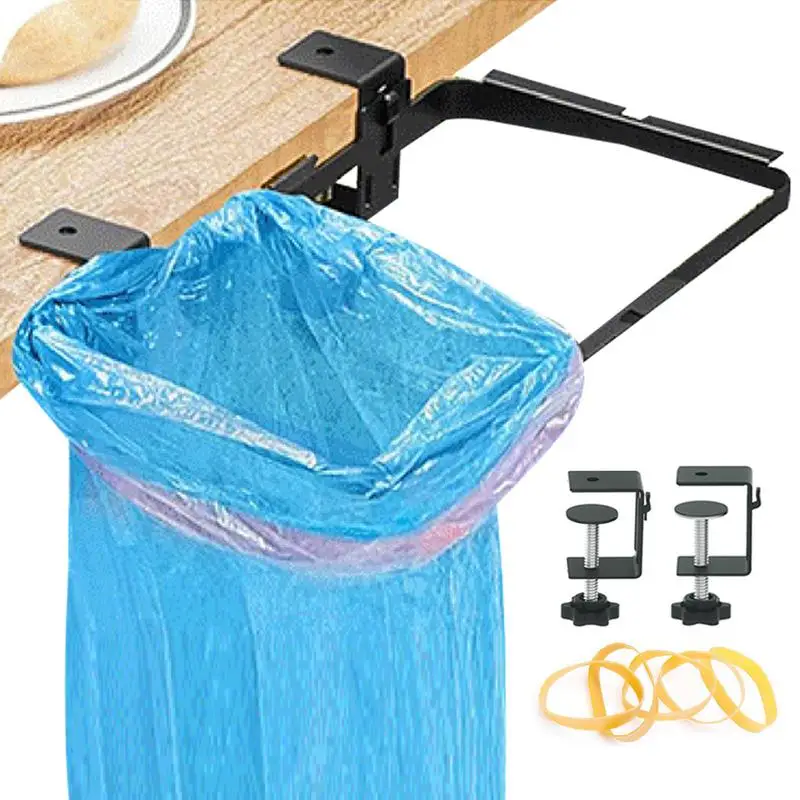 

Trash Bag Rack Portable Heavy-Duty Holder for Kitchen Cabinets Wide Plate Metal Storage Portable Trash Bag Rack Outdoor Camping