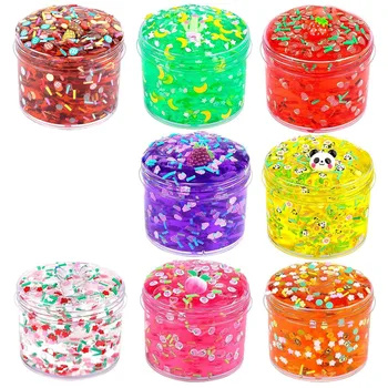 Slime Crystal Mud Ocean Set Clay Clay Glue Colored Mud Decompression Toy 9 Transparent Crystal Mud Decompression Toy Jelly Crunc 1