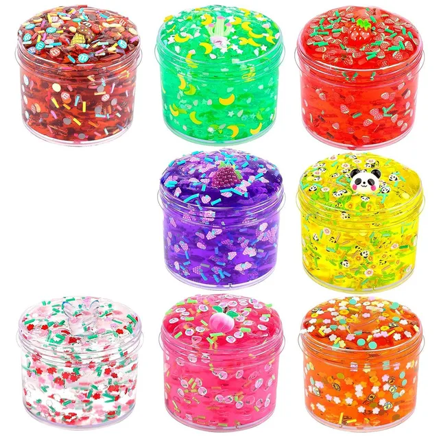 Slime Crystal Mud Ocean Set Clay Clay Glue Colored Mud Decompression Toy 9 Transparent Crystal Mud Decompression Toy Jelly Crunc 1