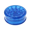 3Pcs 60MM 3 Layer Plastic Tobacco Herb Grinder Smoking Accessories Round Shape Crusher for Smoke 5