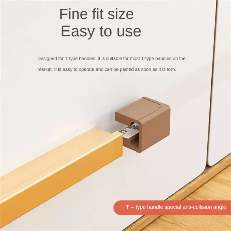 

T-shaped L-shaped Drawer Handle Anti-collision Protective Cover Furniture Wardrobe Cabinet Handle Anti-scratch Hand Bump