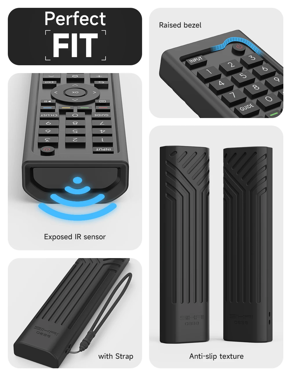 Silicone Case for Hisense ERF3C80H ERF3B80H ERF3D80H ERF3E80H ERF3H80H ERF3I80H Remote Case for Hisense QLED UHD 4K 2022 TV 4