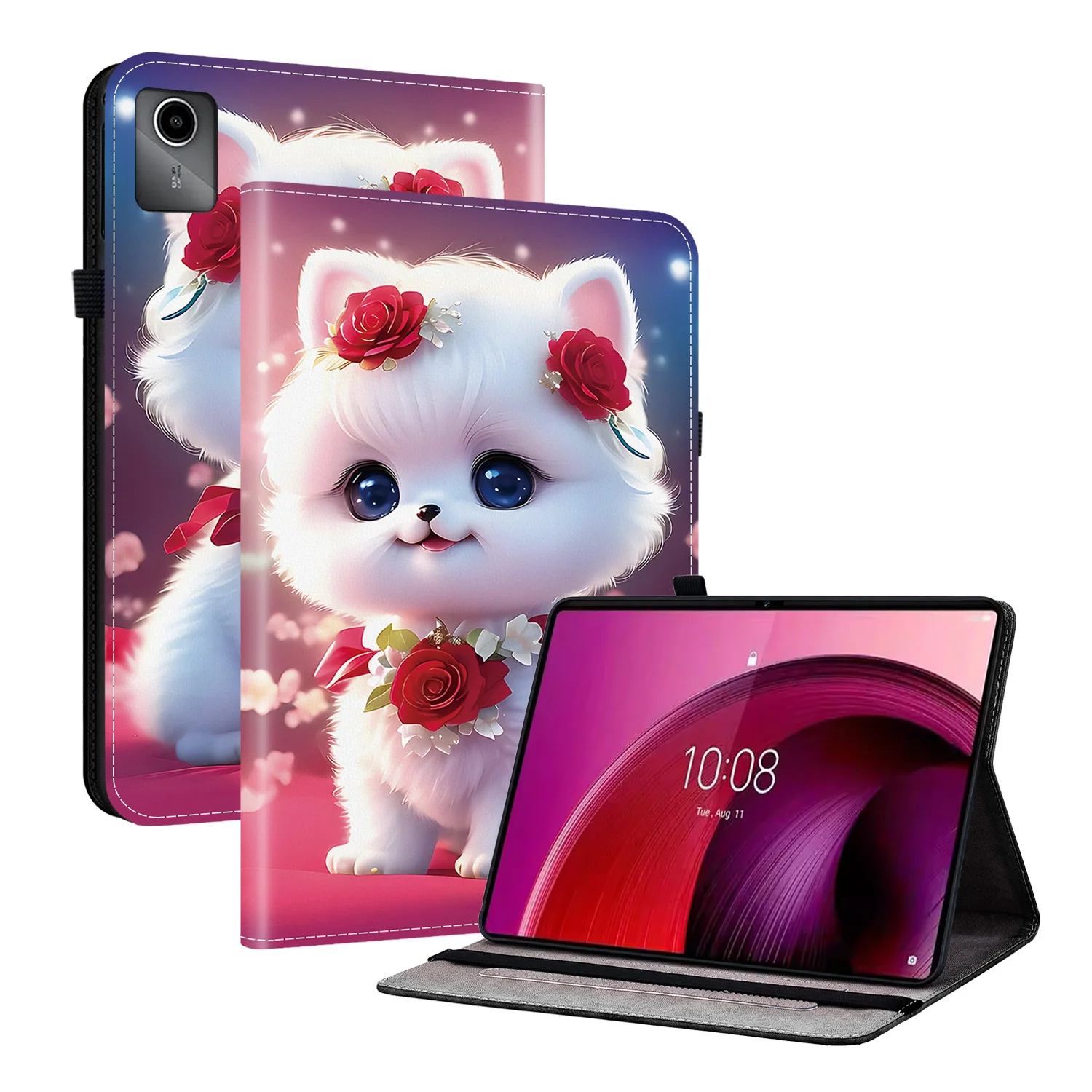 Premium Leather Tablet Cover - Universal Fit