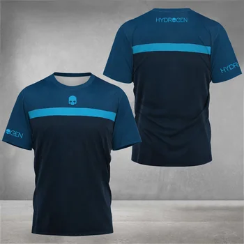 2024 Summer New Casual Men's Clothing Lightweight Breathable Short Sleeve Top Streetwear T-Shirt Oversized Sports T-shirts S-6XL