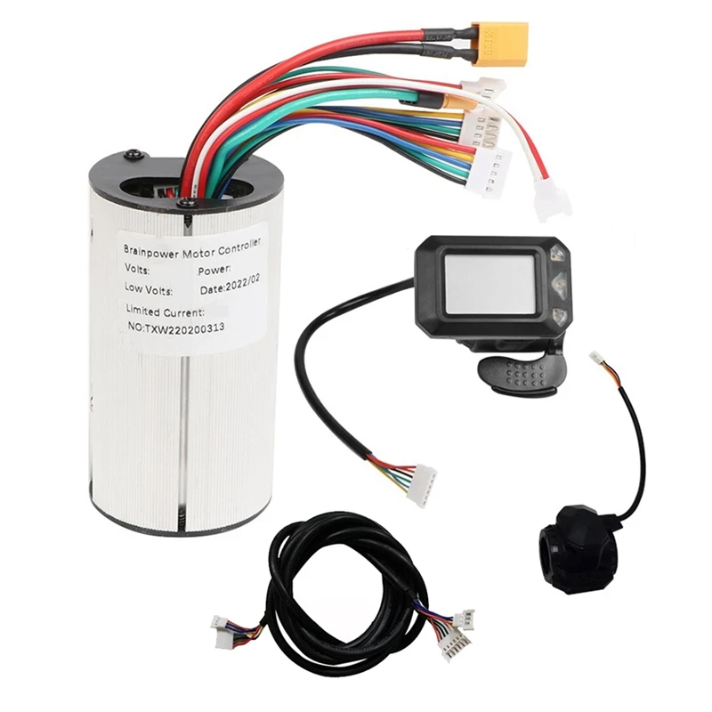 

Внешний аккумулятор 24 В + ЖК-дисплей + тормоз + Удлинительный кабель для замены контроллера электродвигателя скутера