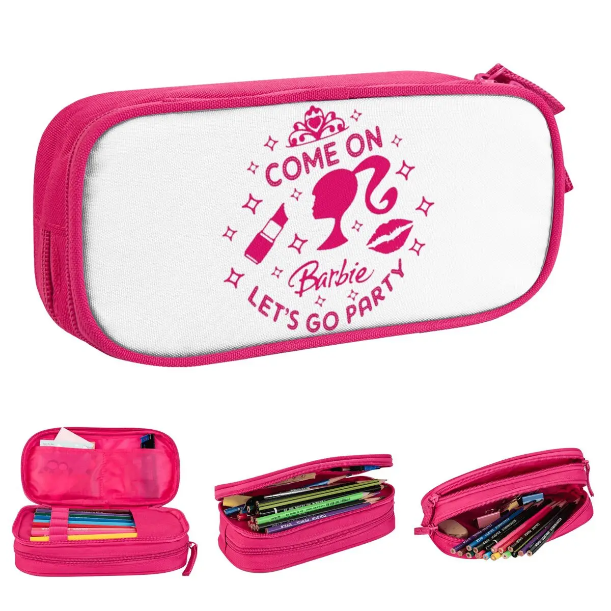 Barbie 2023 Astuccio Per Bambole Barbie Doppio Strato Grande Capacità Per La Scuola Astuccio Per Matite Barbenheimer Regalo Di Cancelleria