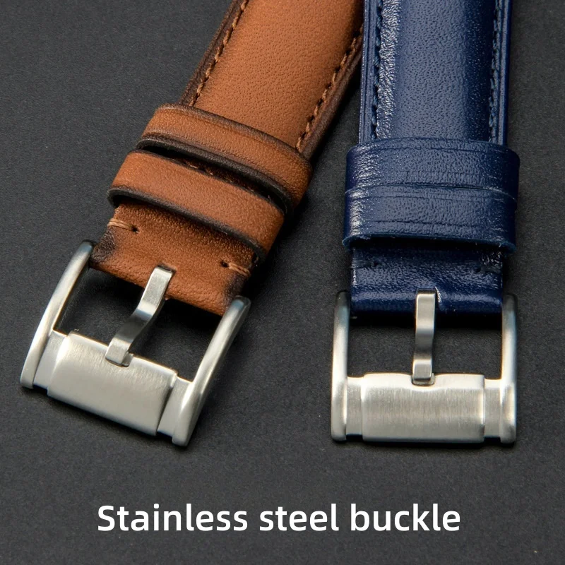 Premium Leather Watch Strap - Quick Release, Waterproof Bracelet