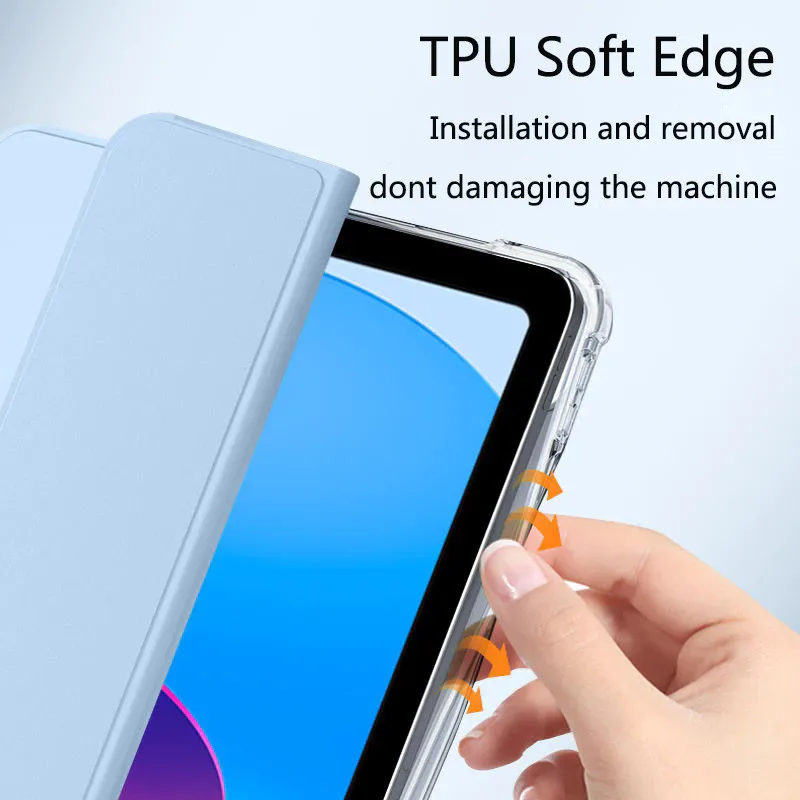 Translucent Tri-Fold Soft Tablet Case with PaperMatte Finish
