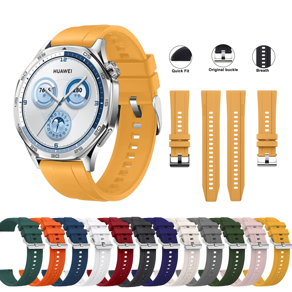 Official Sport Breathable Silicone Watch Band – Premium 22mm Strap