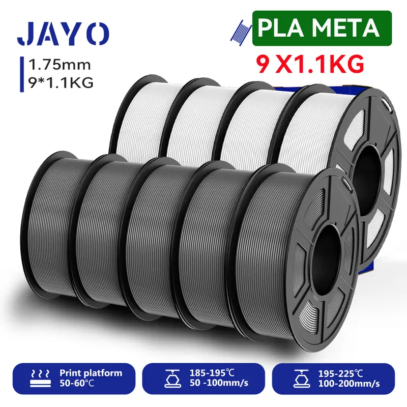 JAYO 3D Printer PLA/PLA Meta/PETG/PLA PLUS/PLA Matte Filament 1.75mm 9/10 Rolls 3D Printing Materials for 3D Printer&3D Pen - Image 26