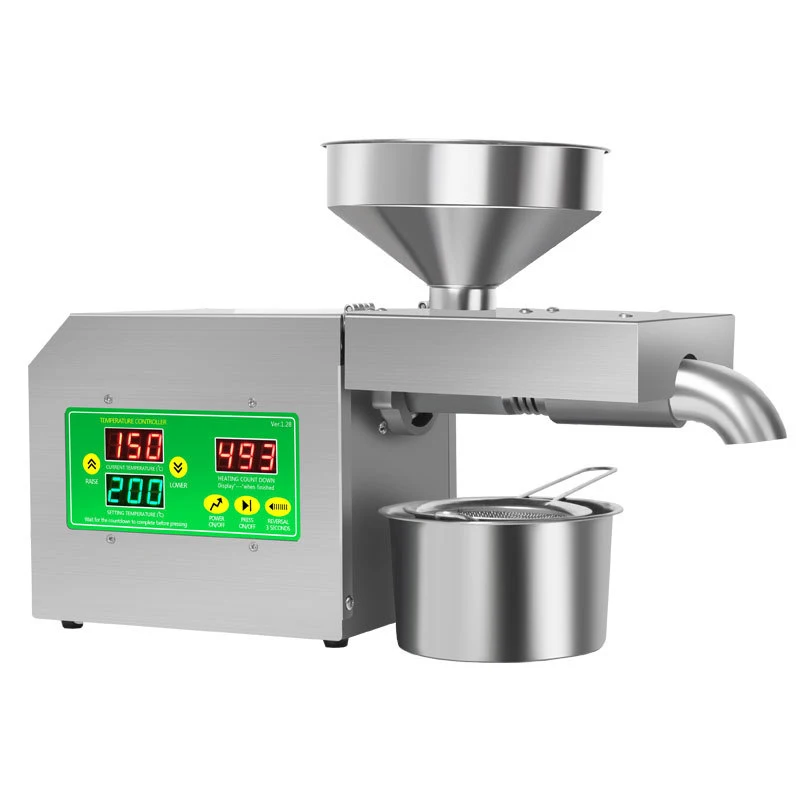 R3S New intelligent Temperature Control Oil Press 500-1500W Small Household Commercial Oil Press Peanut Oil/Sesame oil/Sunflower 3