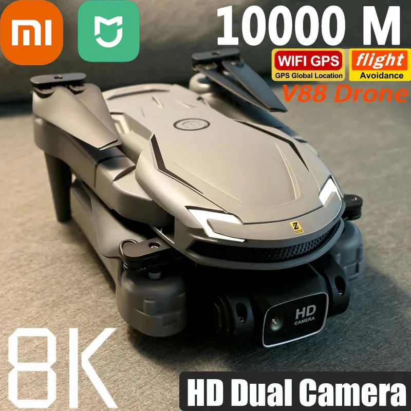 Xiaomi-MIJIA V88 Drone Professionnel pour Touristes, Caméra 8K, 5G, GPS, Photographie Aérienne, Avion Télécommandé, Caméra HD pour Touristes, Quadcopter
