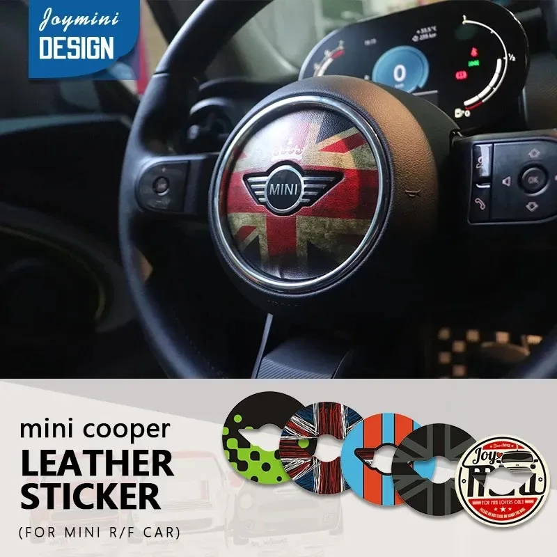 Steering Wheel Stickers For Mini cooper  Accessories R50R52 R53 R55 R56 R60 R61 F54 F55 F56 F60 Clubman 3D Dedicated Car Sticker