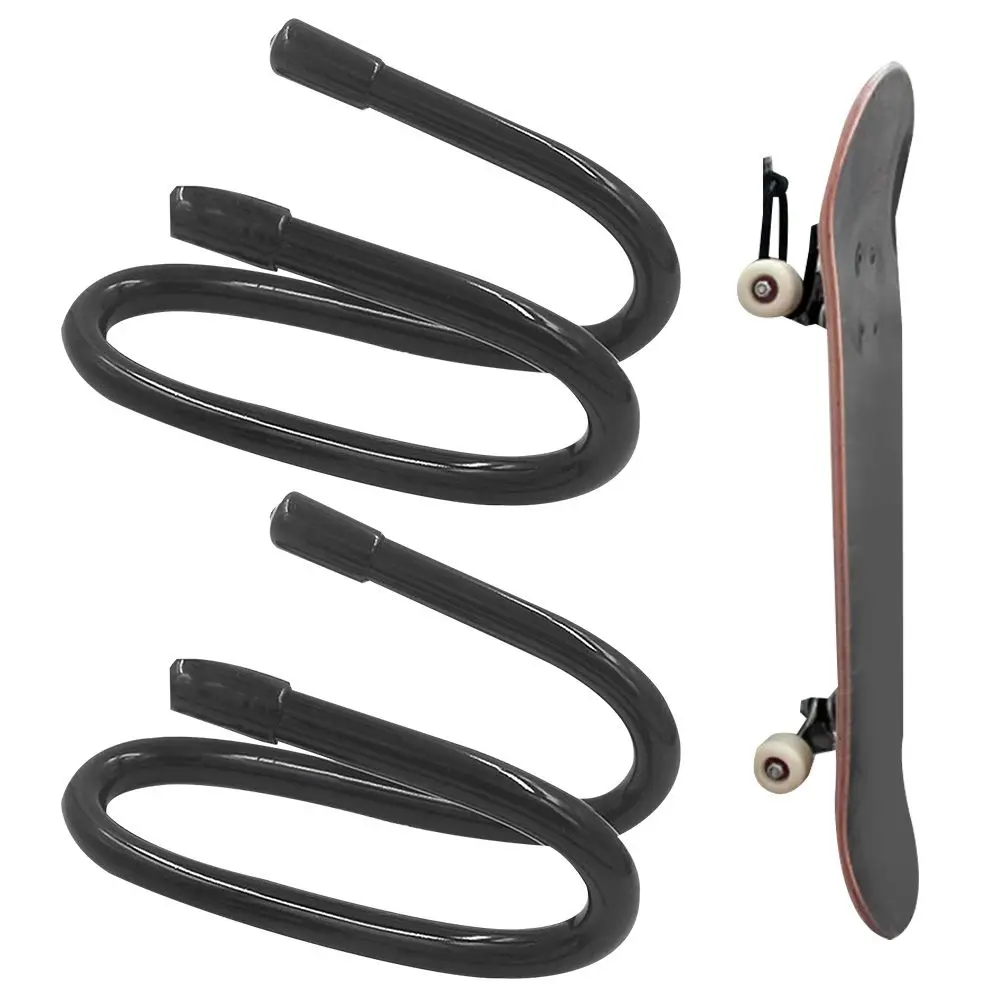 2pcs Durable Flexible Longboard Wall Mount Hook Skateboard Hanger Rack Display Hook Storage Rack