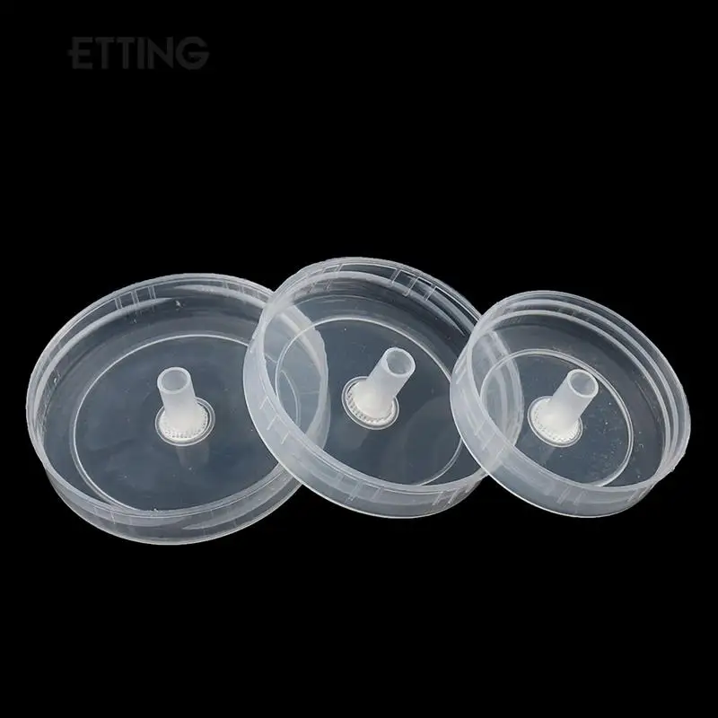 10Pcs Plants Plastic Jars Tissue Culture Bottle Cap Resistant Fungus Bottle Breathable Cover Plastic Caps