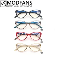 Multifocal Progressive Computer Reading Glasses Anti Blue Light Readers Eyeglasses for Men Women Cat Eye Frame Lightweight Wear 1