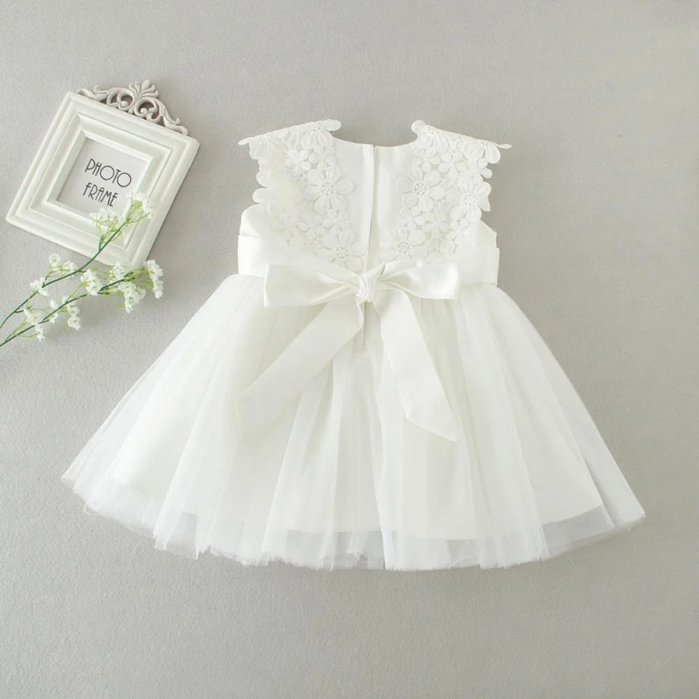 Wedding Baby Girl White Outfit Dress For Girl White Baptism Dresses Baby  Girl Year Birthday Toddler