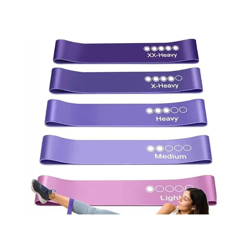 5-Piece Yoga Resistance Bands Set for Strength Training and Body Sculpting