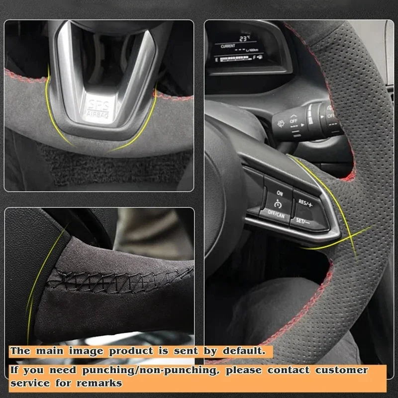 Coprivolante per auto fai da te confortevole pelle scamosciata per BMW G20 G30 G31 530i 540i 2017 2018 2019 accessori interni auto - immagine 3